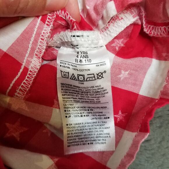 Baby Gap Gingham Sleeveless Romper 4 - Picture 5 of 6